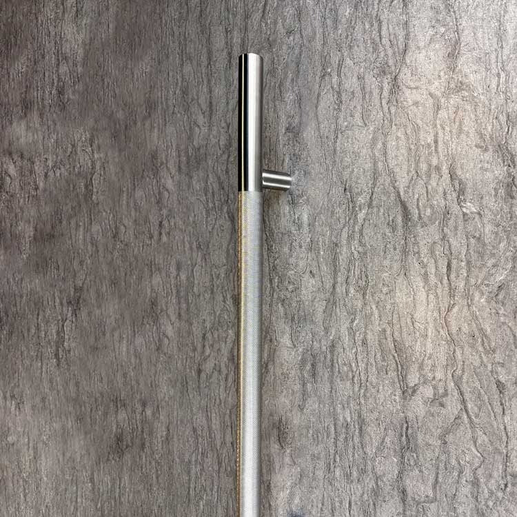 H-TYPE KNURLED HANDLE - MODULAR - STAINLESS STEEL 304