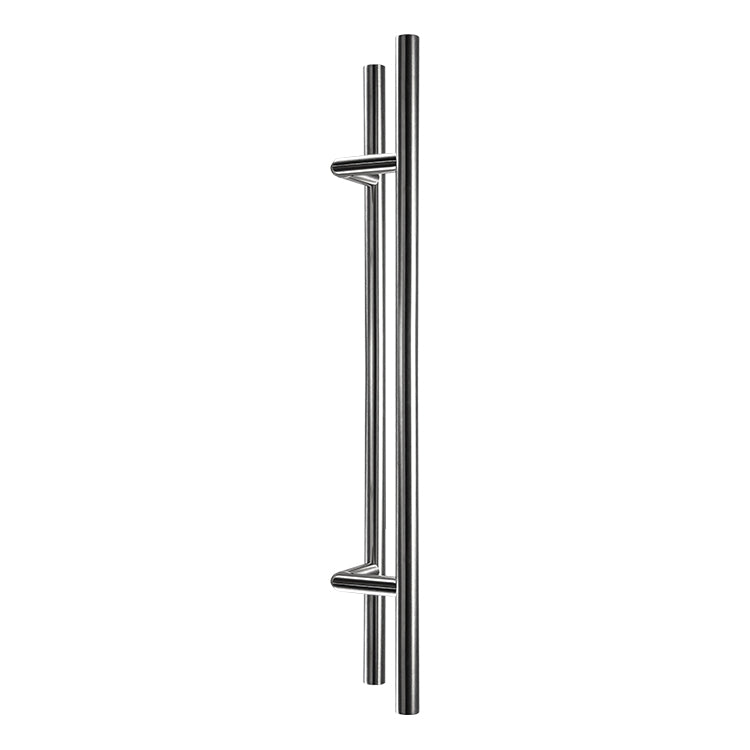 1-1/4” DIAMETER - 155º OFFSET LADDER PULL HANDLE BACK-TO-BACK - SATIN STAINLESS STEEL MOD. L27