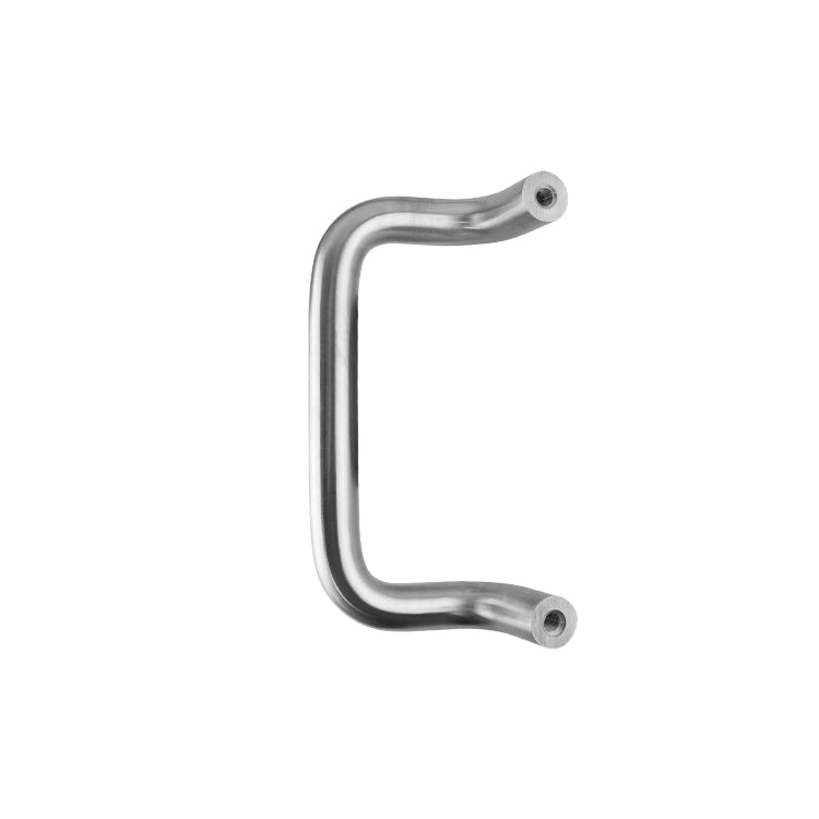 1” DIAMETER - OFFSET PULL HANDLE SINGLE-SIDED - POLISHED STAINLESS STEEL MOD. W8190HD